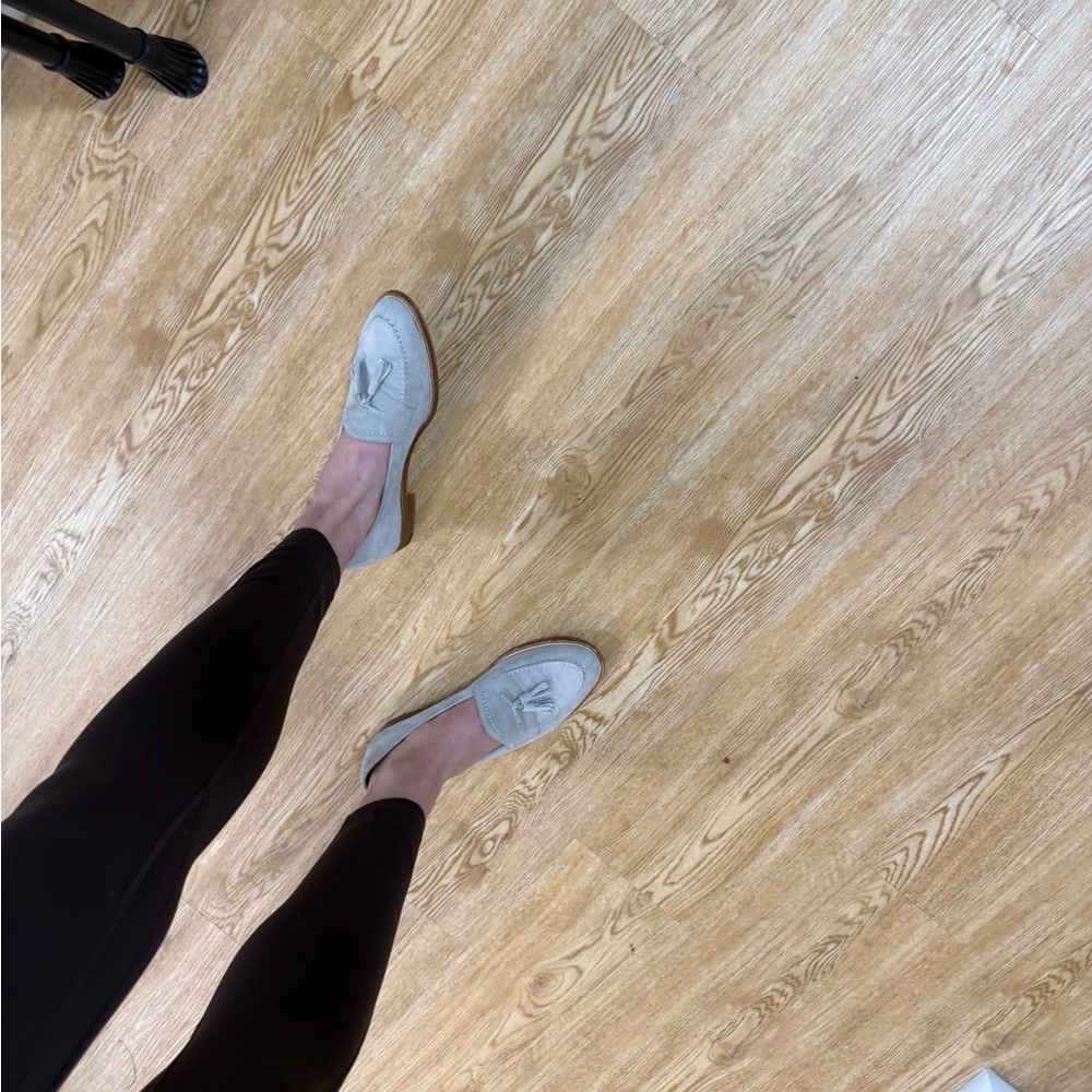 Manolo blank Gray Tassel Loafers for Women